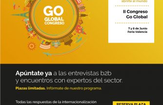 El II Congreso Go Global tendrá lugar en Valencia el 7 y 8 de junio